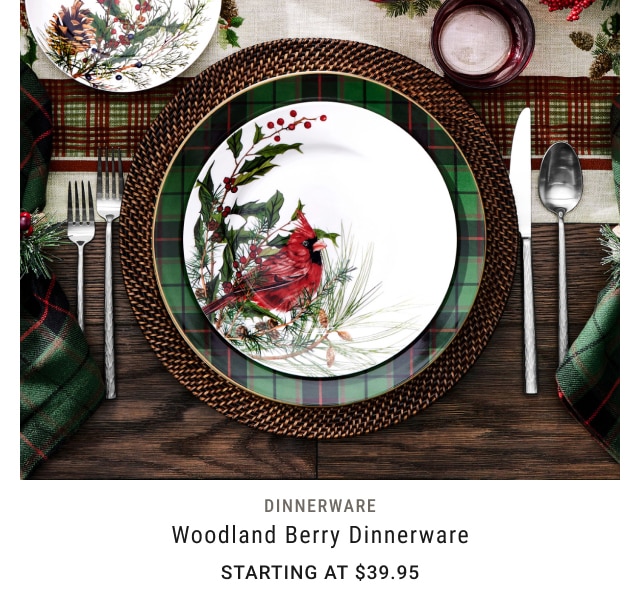 Woodland Berry Dinnerware - Starting at $39.95