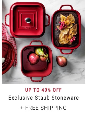 Up To 40% Off Exclusive Staub Stoneware + Free Shipping