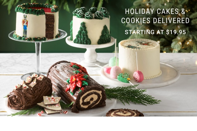 Holiday Cakes & Cookies Delivered - Starting at $19.95