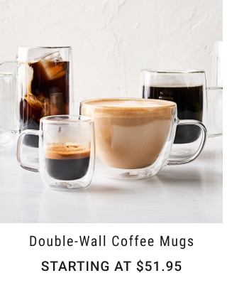 Double-Wall Coffee Mugs - Starting at $51.95