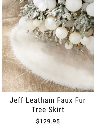 Jeff Leatham Faux Fur Tree Skirt - $129.95