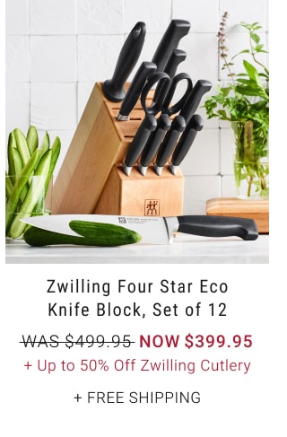 Zwilling Four Star Eco Knife Block, Set of 12 - Now $399.95 + Up to 50% Off Zwilling Cutlery + Free Shipping