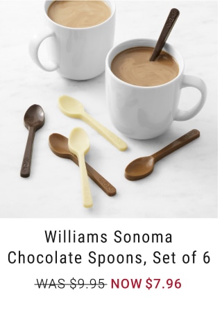 Williams Sonoma Chocolate Spoons, Set of 6 - Now $7.96