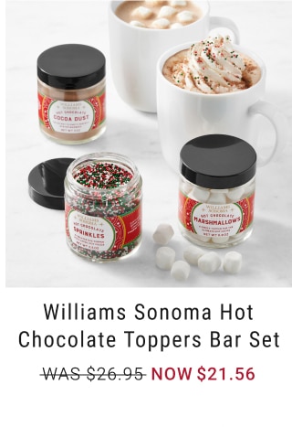 Williams Sonoma Hot Chocolate Toppers Bar Set - Now $21.56