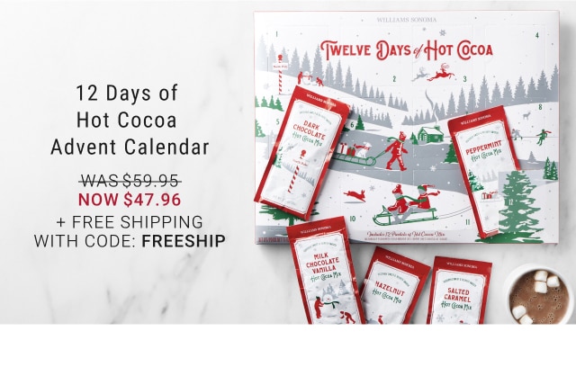 12 Days of Hot Cocoa Advent Calendar - Now $47.96 + Free Shipping With Code: FREESHIP