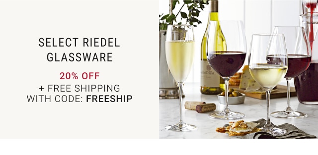 Riedel Glassware - 20% Off + Free Shipping With Code: FREESHIP