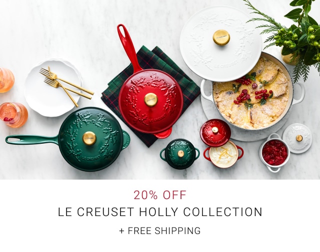 20% Off Le Creuset Holly Collection + Free Shipping