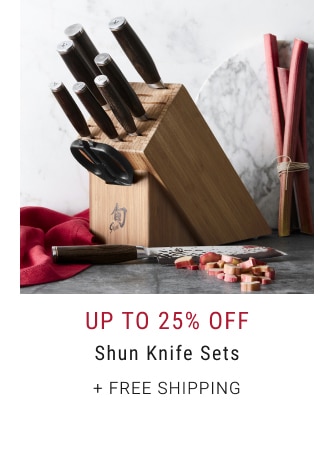 Up To 25% Off Shun Knife Sets + Free Shipping