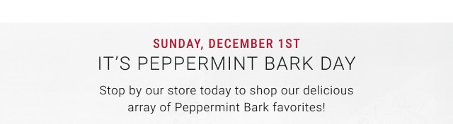 It's Peppermint Bark Day!