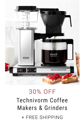 30% Off Technivorm Coffee Makers & Grinders + free shipping