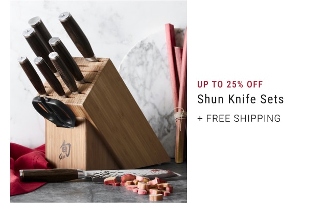 Up To 25% Off Shun Knife Sets + Free Shipping