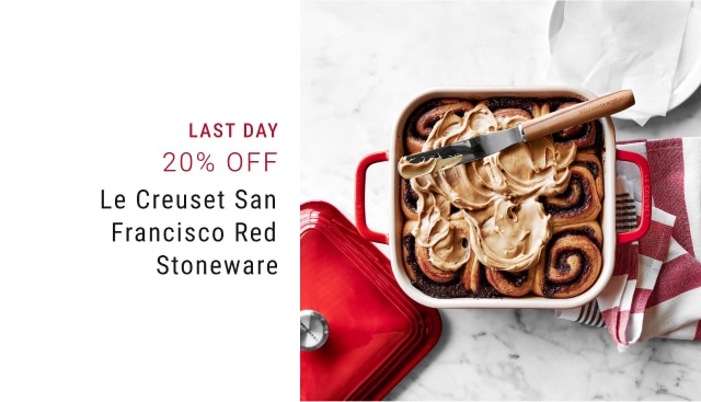 20% Off Le Creuset San Francisco Red Stoneware