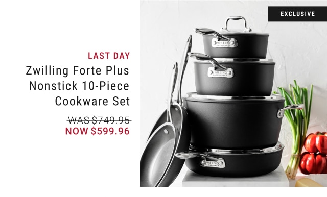 Zwilling Forte Plus Nonstick 10-Piece Cookware Set - Now $599.96