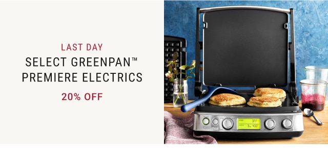 Select GreenPan™ Premiere Electrics - 20% Off