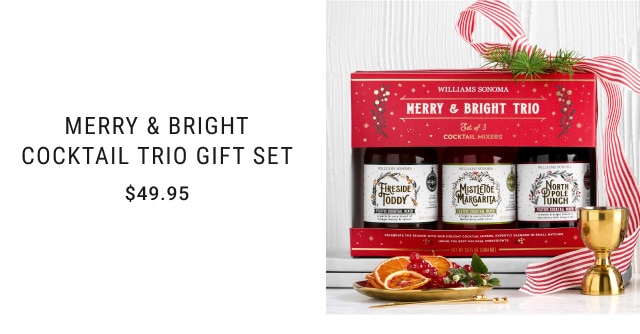 Merry & Bright Cocktail Trio Gift Set - $49.95