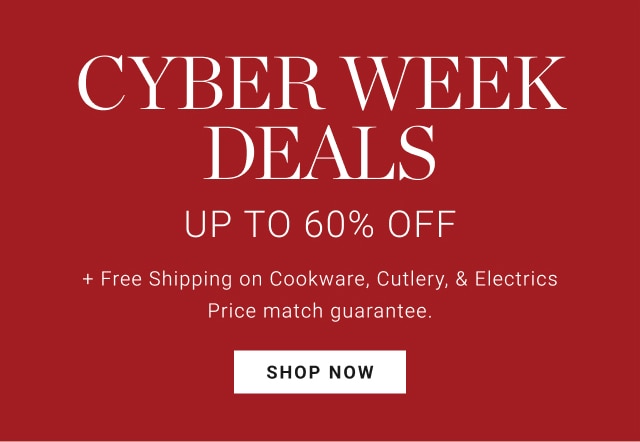 Cyber Week Deals - Shop Now