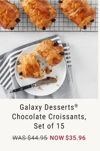 Galaxy Desserts® Chocolate Croissants, Set of 15 - Now $35.96