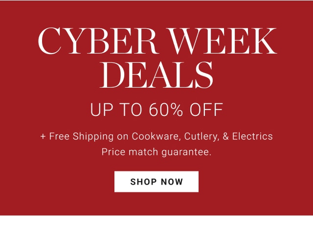 Cyber week Deals - UP TO 60% OFF - shop now