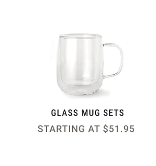 Glass Mug Sets - Starting at $51.95