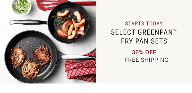 Select GreenPan™ Fry Pan Sets - 30% Off + Free Shipping