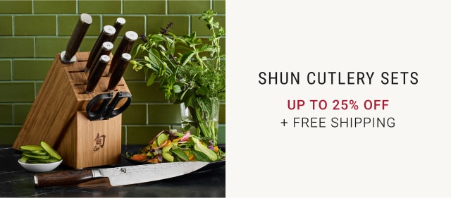 Shun Cutlery Sets - Up to 25% Off + Free Shipping