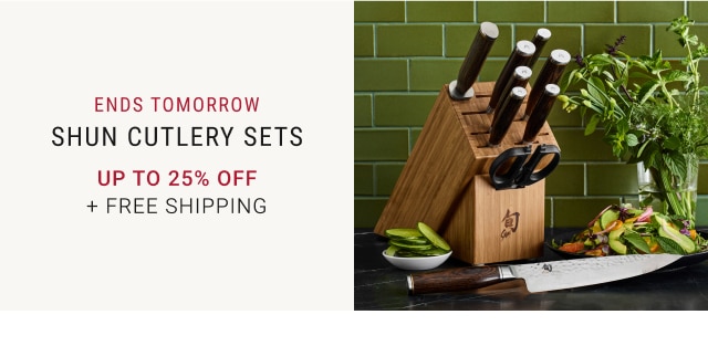 Shun Cutlery Sets - Up to 25% Off + Free Shipping