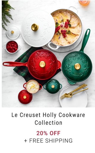 Le Creuset Holly Cookware Collection - 20% Off+ free shipping