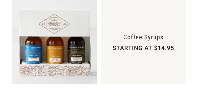 Coffee Syrups - Starting at $14.95