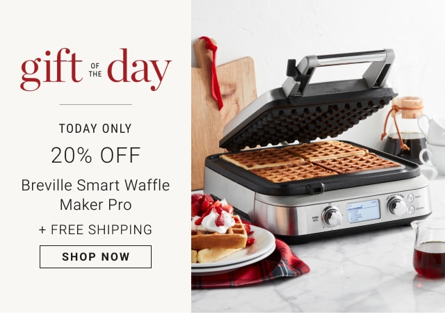 Gift of the Day - Today Only - 20% Off Breville Smart Waffle Maker Pro + Free Shipping - Shop Now