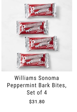 Williams Sonoma Peppermint Bark Bites, Set of 4 - $31.80