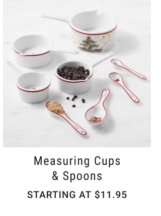 Measuring Cups & Spoons - STARTING AT $11.95