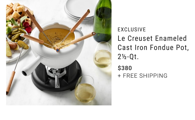 Le Creuset Enameled Cast Iron Fondue Pot, 2 1/2-Qt. - $380 + Free Shipping