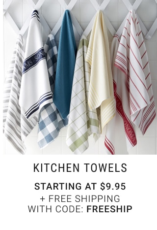 Kitchen Towels - Starting at $9.95 + Free Shipping With Code: FREESHIP