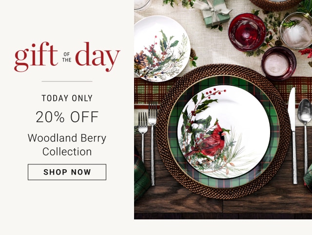 Gift of the Day - Today Only - 20% Off Woodland Berry Collection - Shop Now