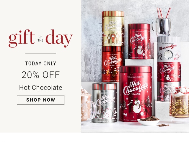 Gift of the Day - Today Only - 20% Off Hot Chocolate - Shop Now