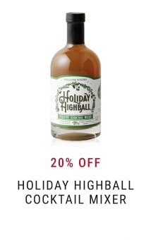 20% Off Holiday Highball Cocktail Mixer