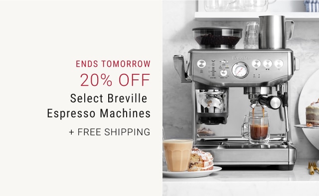 20% Off Select Breville Espresso Machines + Free Shipping