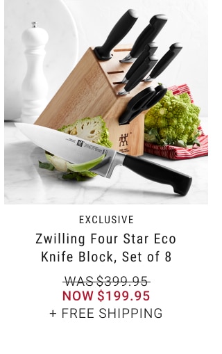 Zwilling Four Star Eco Knife Block, Set of 8 - Now $199.95 + Free Shipping