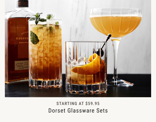 Starting at $59.95 - Dorset Glassware Sets