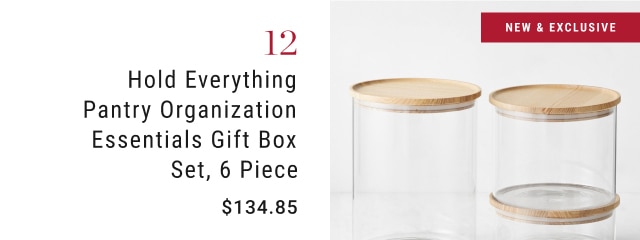 12. Hold Everything Pantry Organization Essentials Gift Box Set, 6 Piece - $134.85