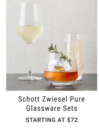 Schott Zwiesel Pure Glassware Sets - Starting at $72