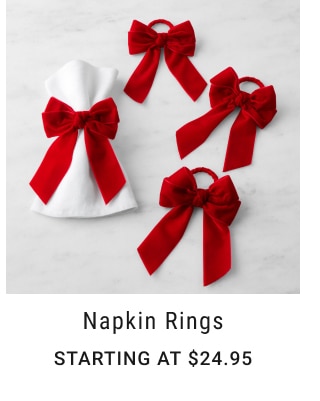 Napkin Rings - Starting at $24.95