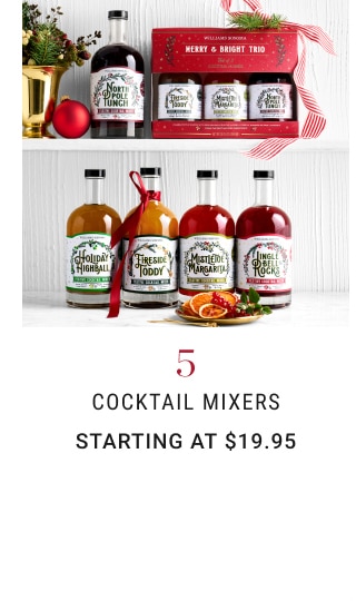 5. Cocktail Mixers - Starting at $19.95