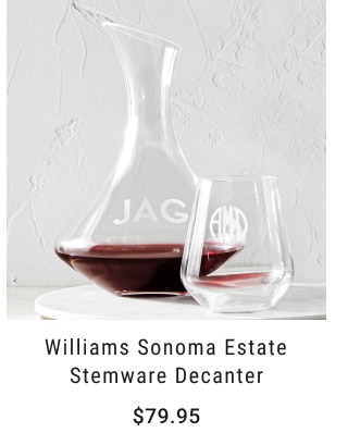 Williams Sonoma Estate Stemware Decanter - $79.95