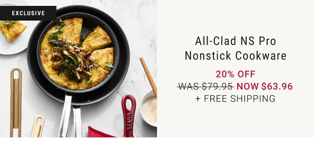 All-Clad NS Pro Nonstick Cookware - 20% Off - Now $63.96 + Free Shipping