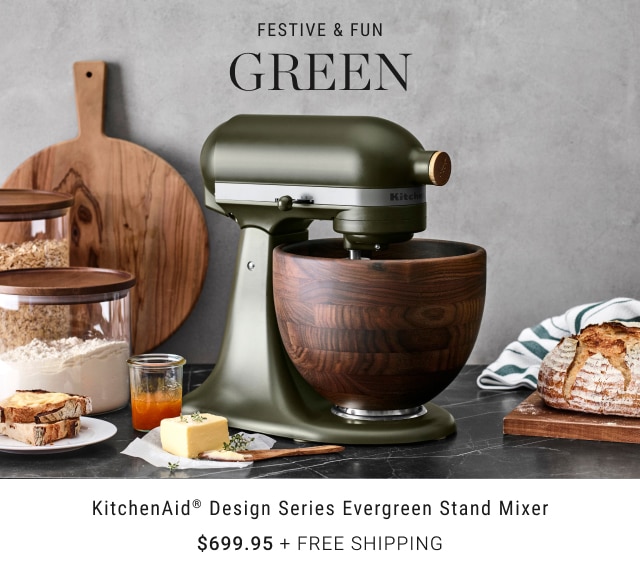 Festive & Fun Green - KitchenAid® Design Series Evergreen Stand Mixer - $699.95 + Free Shipping