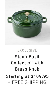 Staub Basil Collection with Brass Knob - Starting at $109.95 + Free Shipping