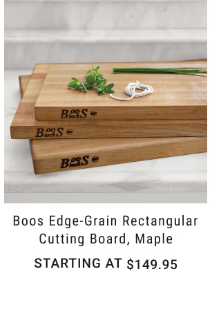 Boos Edge-Grain Rectangular Cutting Board, Maple - Starting at $149.95