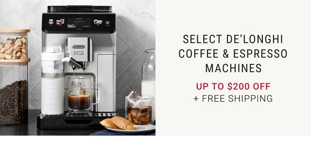 Select De'Longhi Coffee & Espresso Machines - Up To $200 + Free Shipping