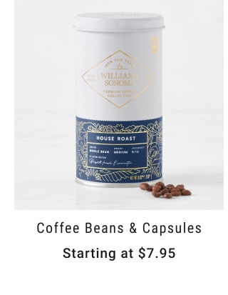 Coffee Beans & Capsules - Starting at $7.95